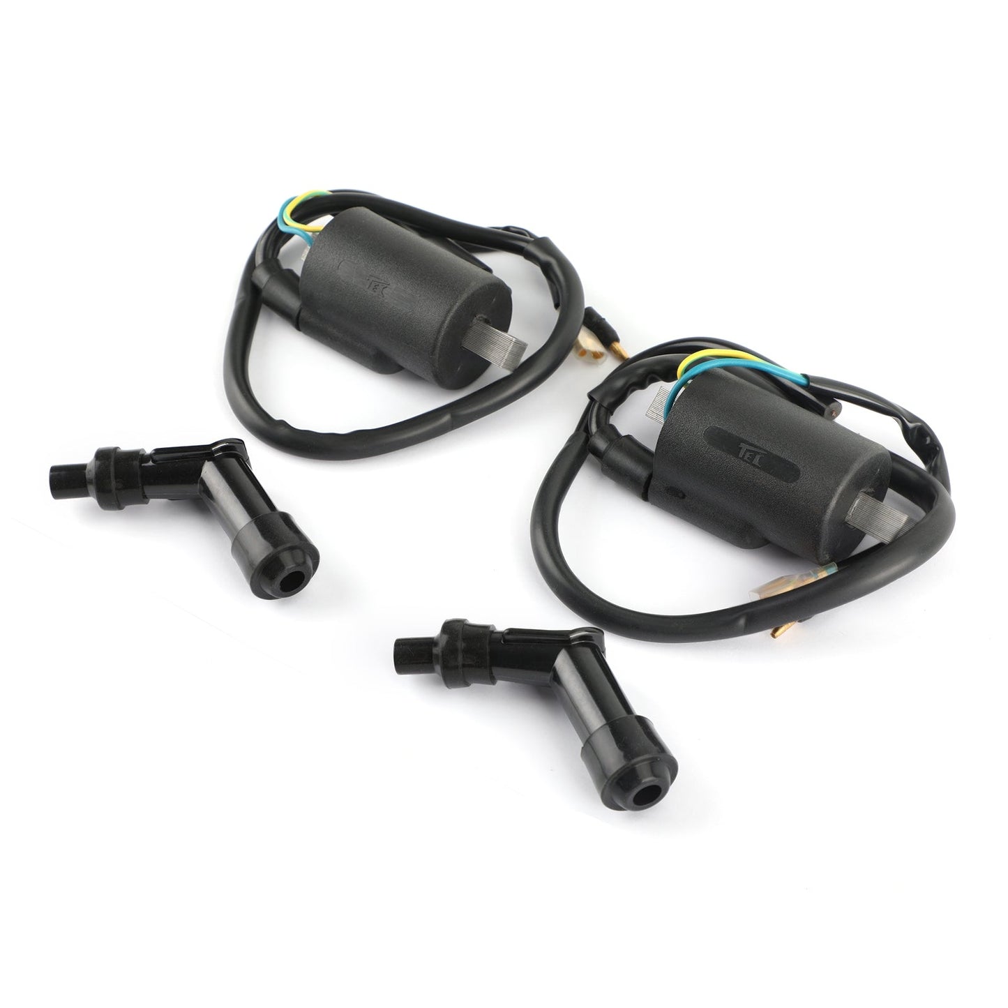 Bobina di accensione + Cappucci candela adatti per Honda CB450K CB450 CL450K CB500T Generico