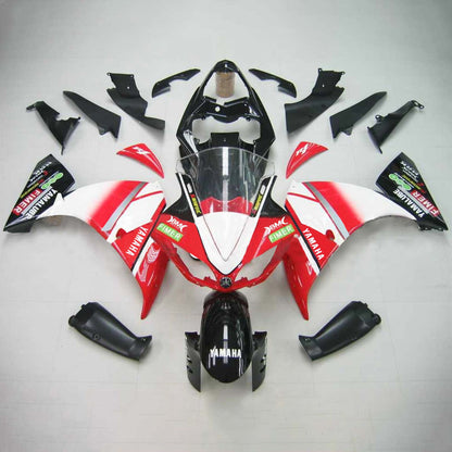 Amotopart Yamaha 2009-2011 YZF 1000 R1 Kit di carenatura bianca rossa