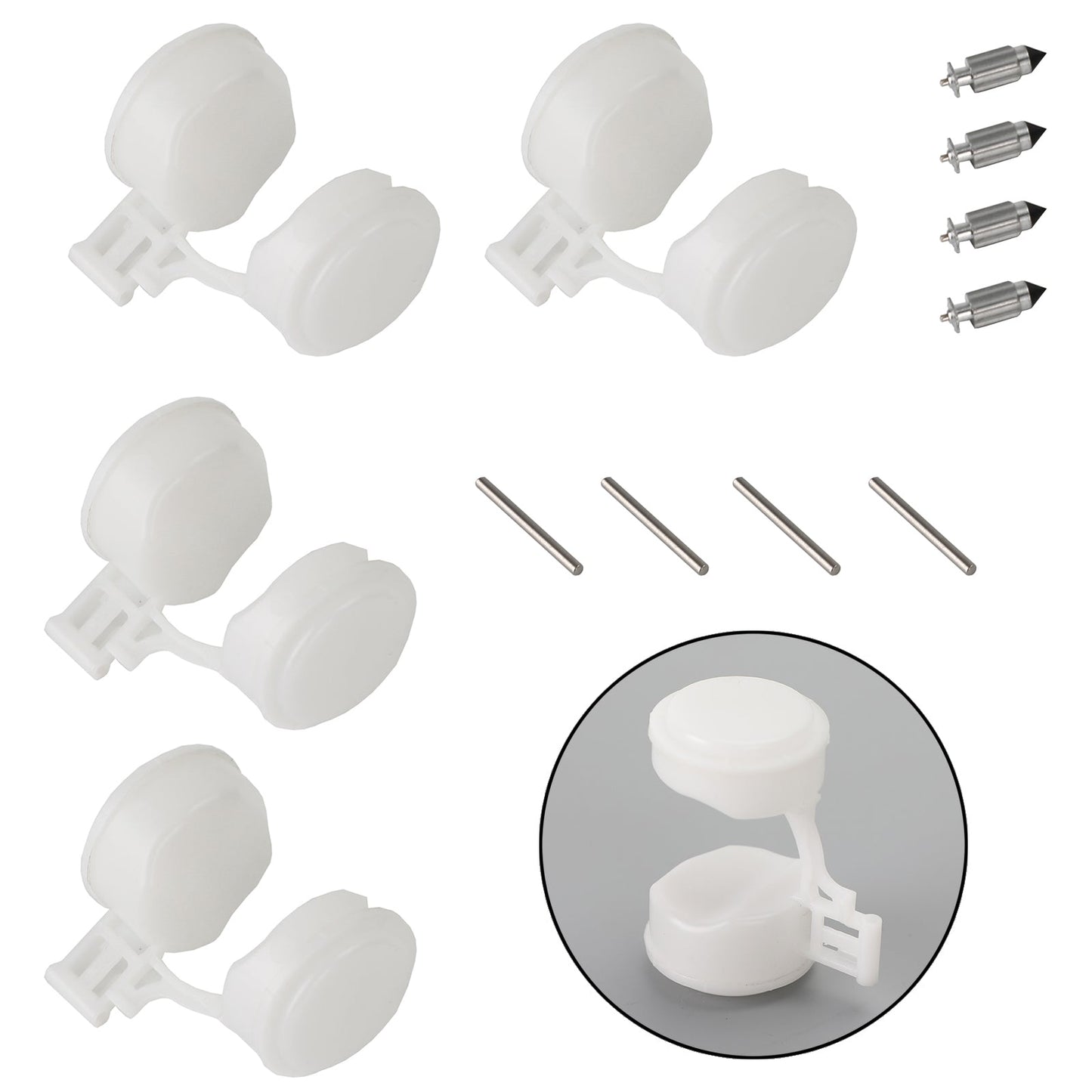 4x kit di riparazione carburatore set galleggiante adatto per Honda CBR600 CBR750 CBR1000 CB1000 generico