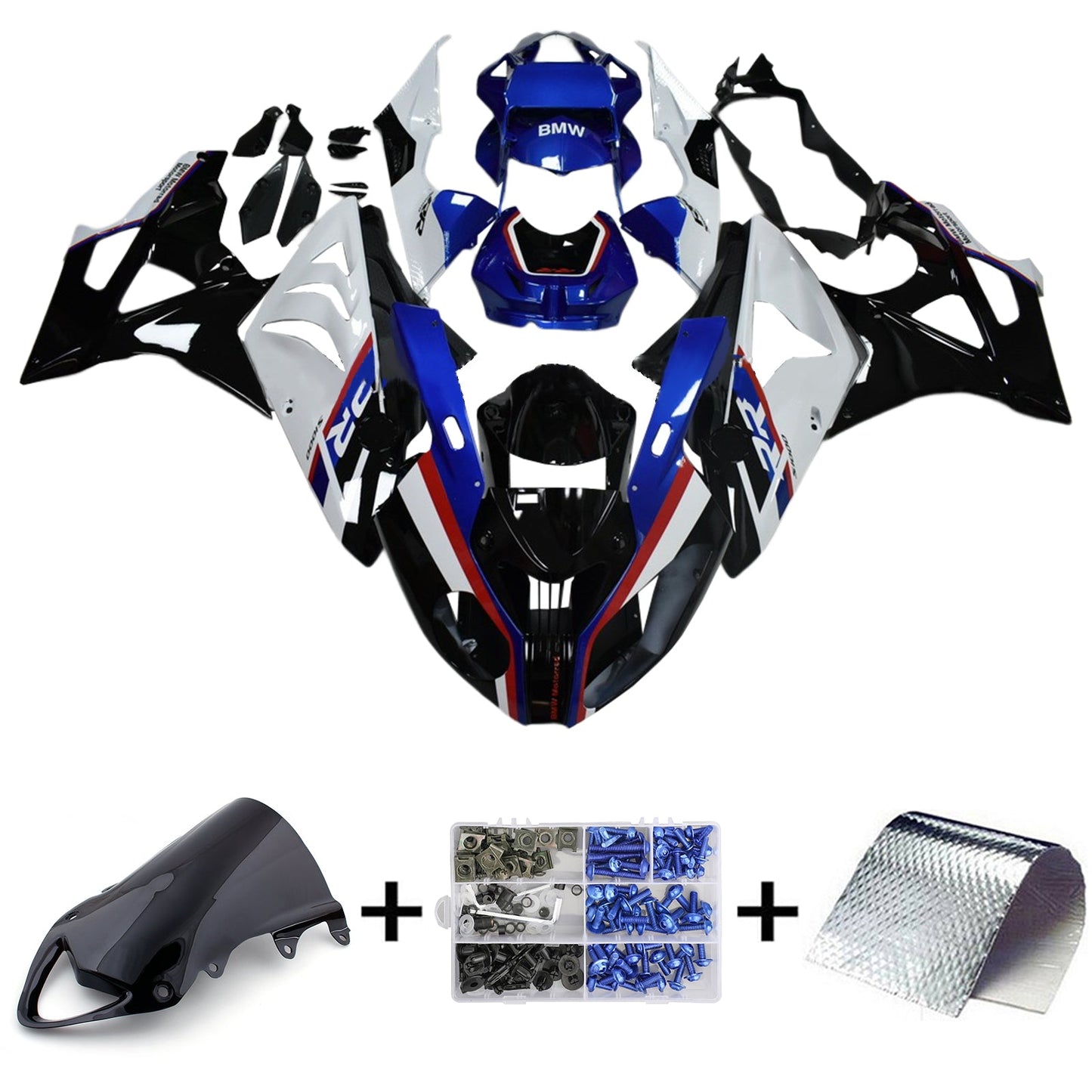 Amotopart BMW S1000RR 2009-2014 Kit carenatura Carrozzeria Plastica ABS