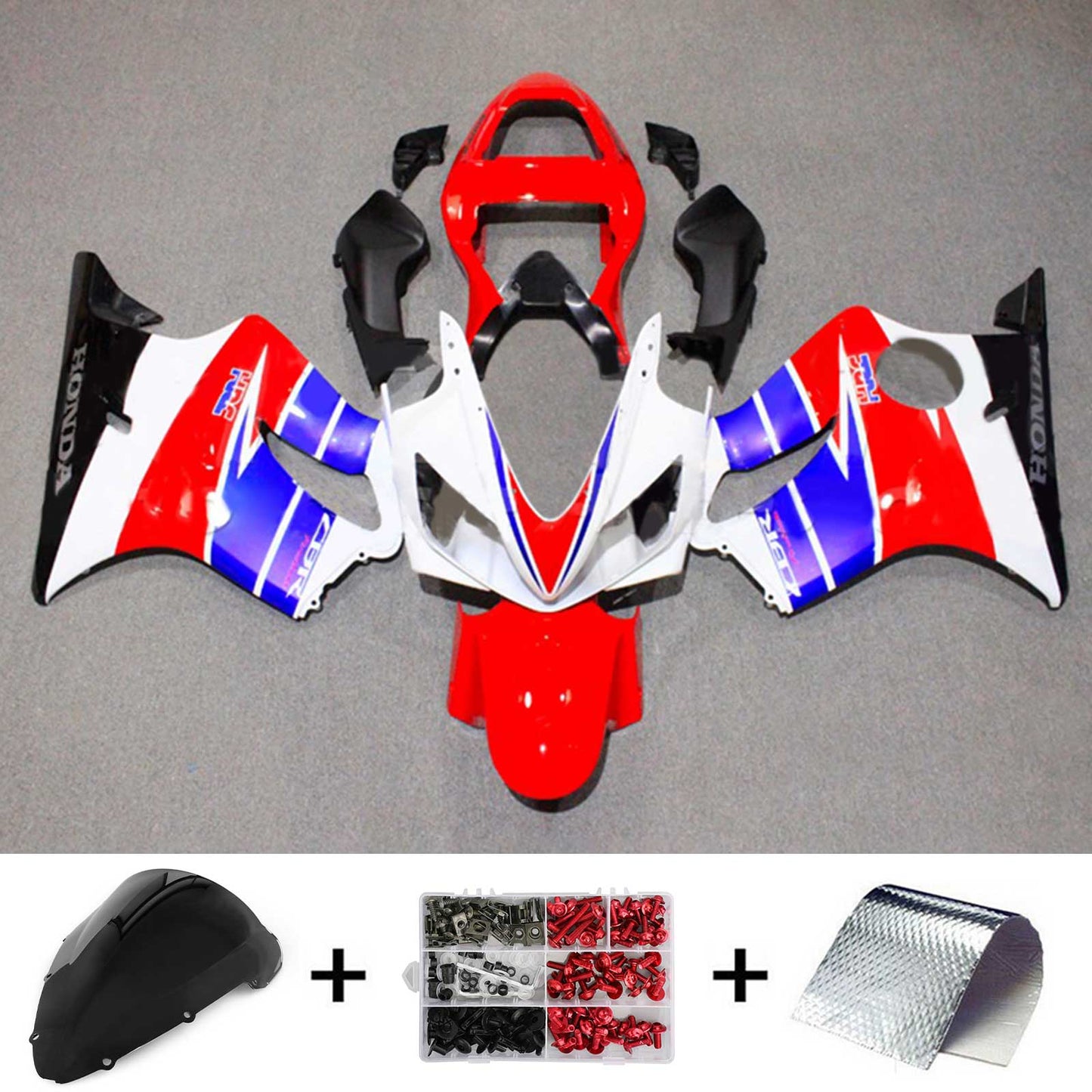 Amotopart Kit Carena Honda CBR600 F4i 2001-2003 Carrozzeria Plastica ABS