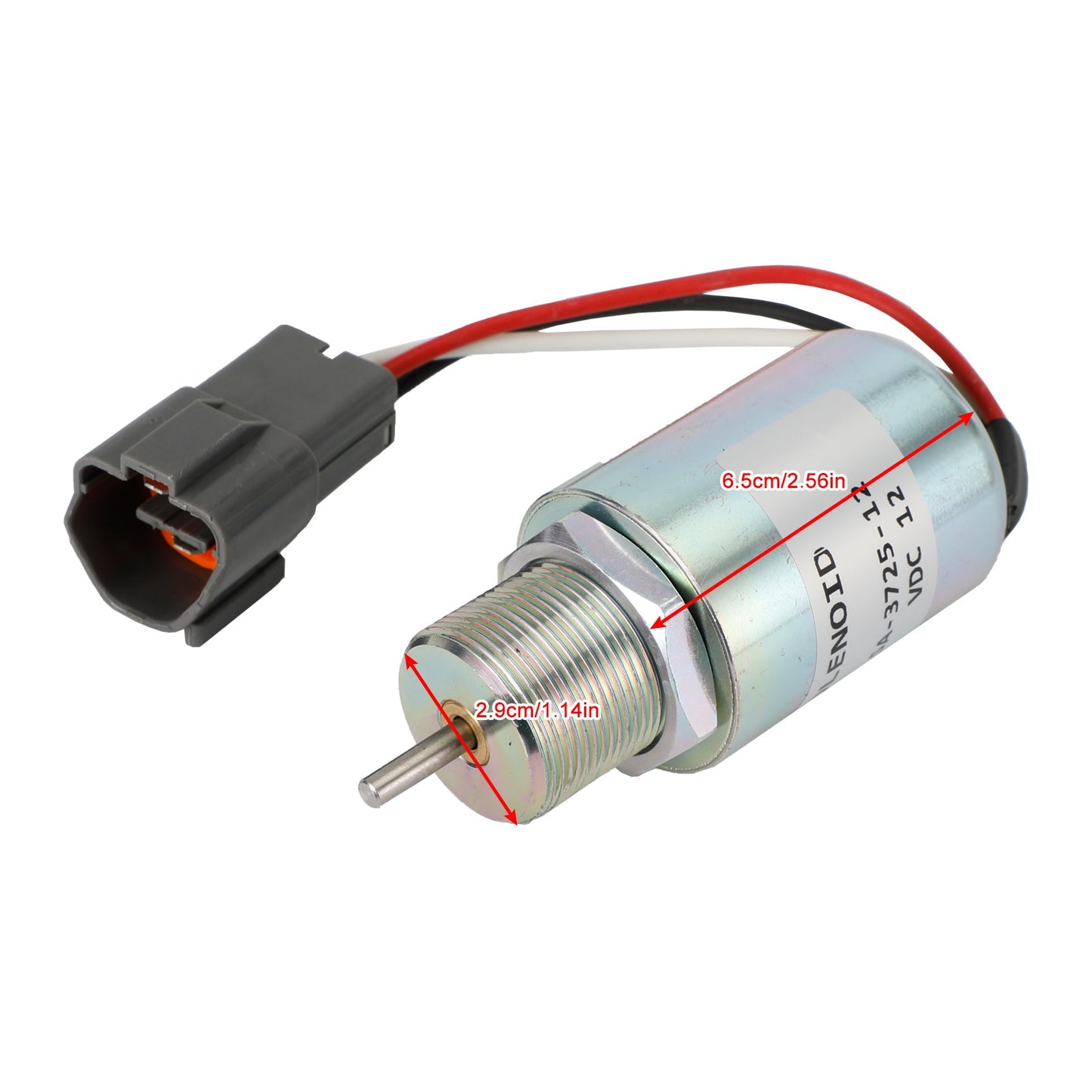 Mitsubishi L3E S3L S4L SA-3725 30A87-20400 Solenoide spegnimento carburante 12V