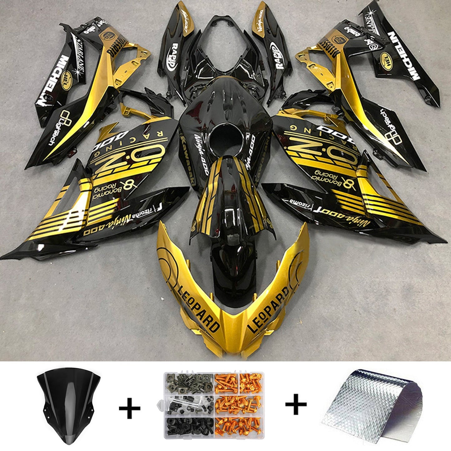 Kit carenatura Kawasaki EX400/Ninja400 2018-2022