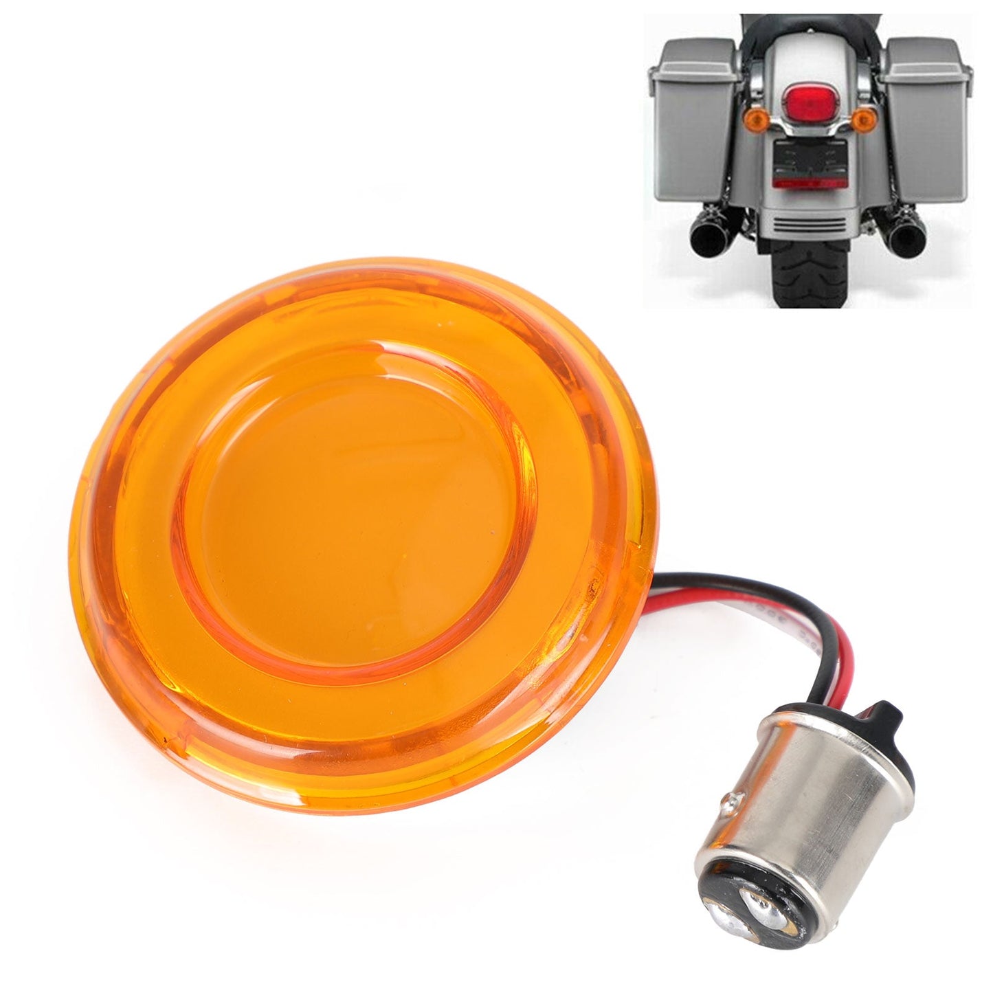 1157 Indicatore di direzione del freno a LED per Touring Street Glide Electra Glide Generico