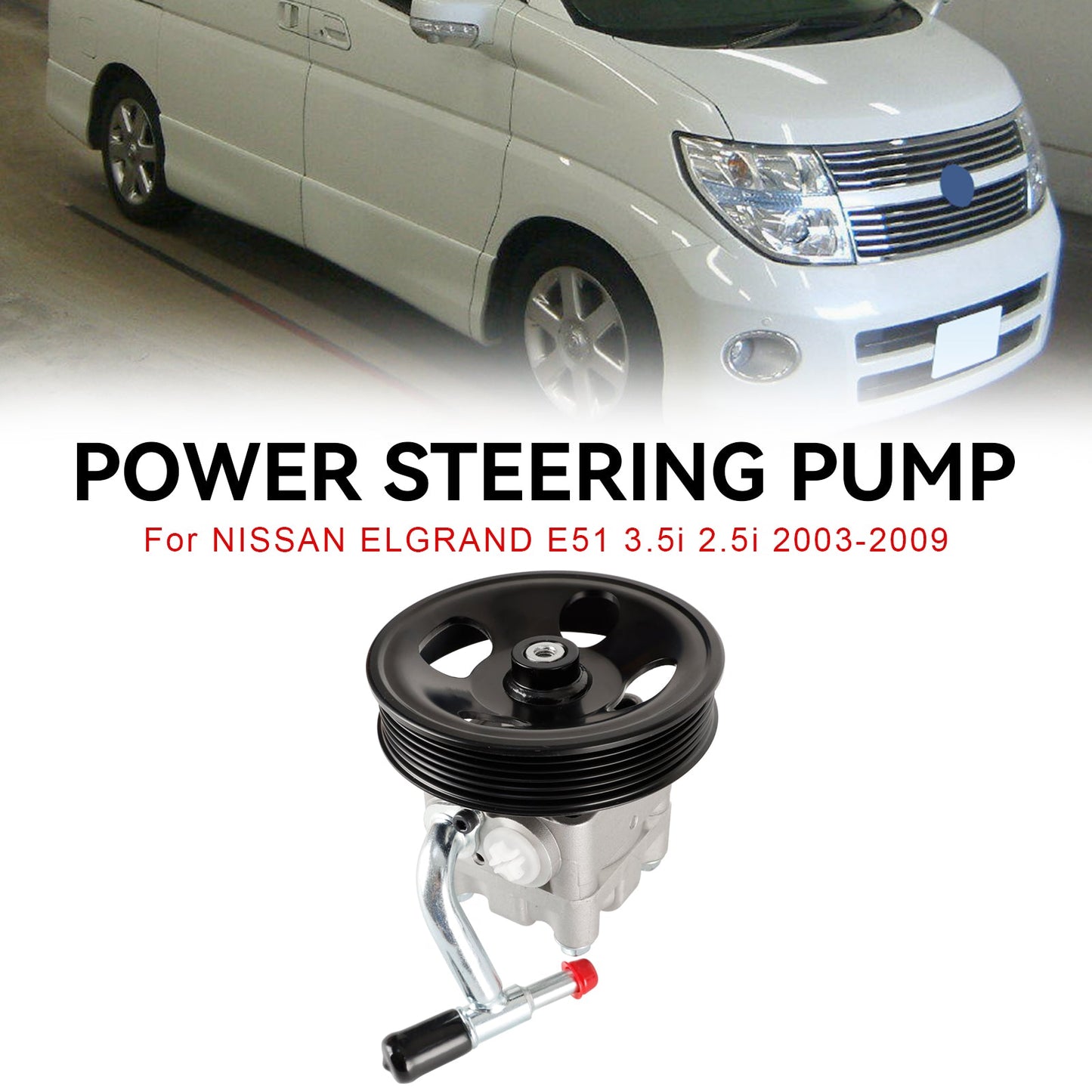 Nissan Elgrand E51 3.5I 2.5I 2003-2009 Pompa del servosterzo 8X113468