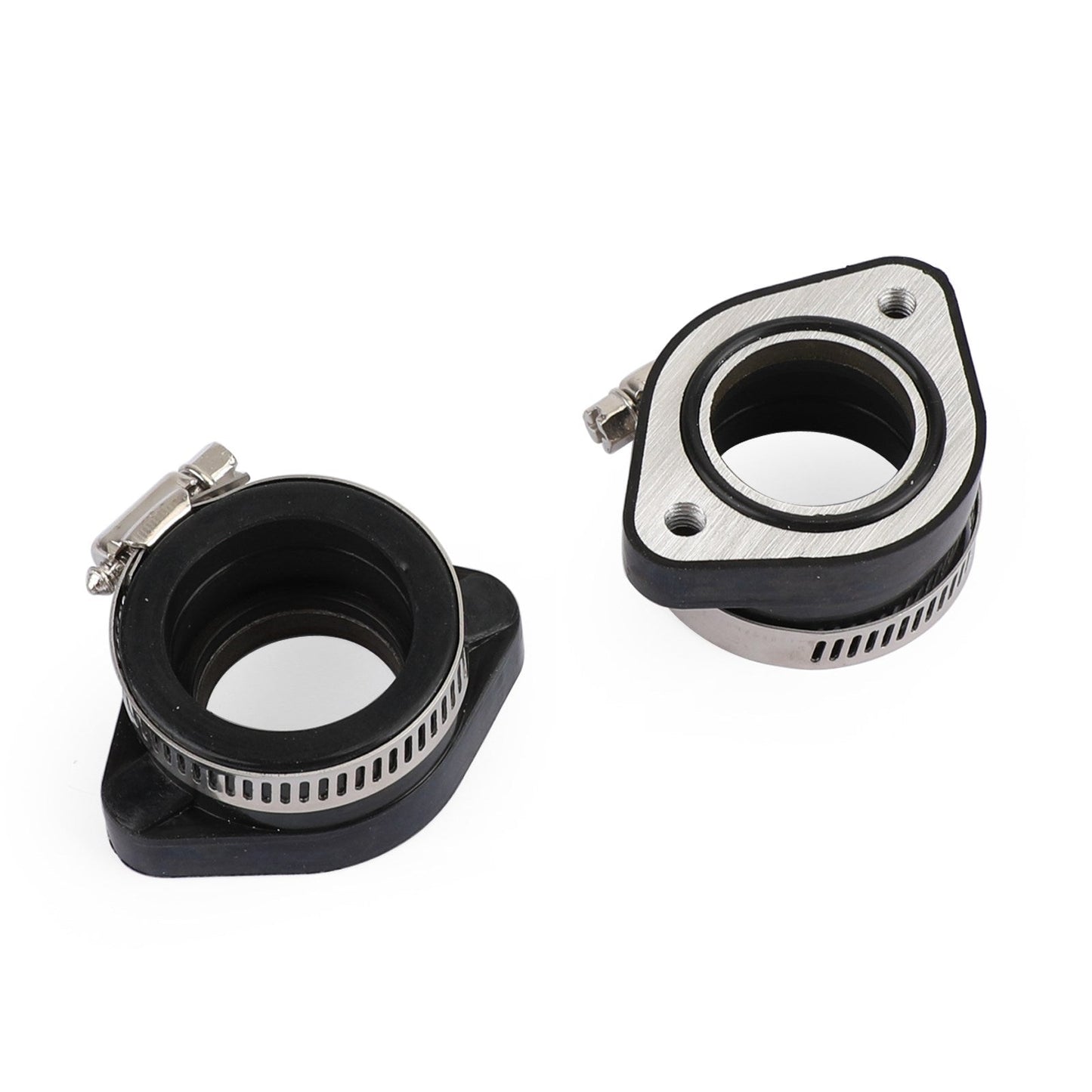 2x collettore flangia adattatore aspirazione carburatore con morsetto per VM24 PE26 PE28 PWK 28mm