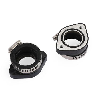 2x collettore flangia adattatore aspirazione carburatore con morsetto per VM24 PE26 PE28 PWK 28mm