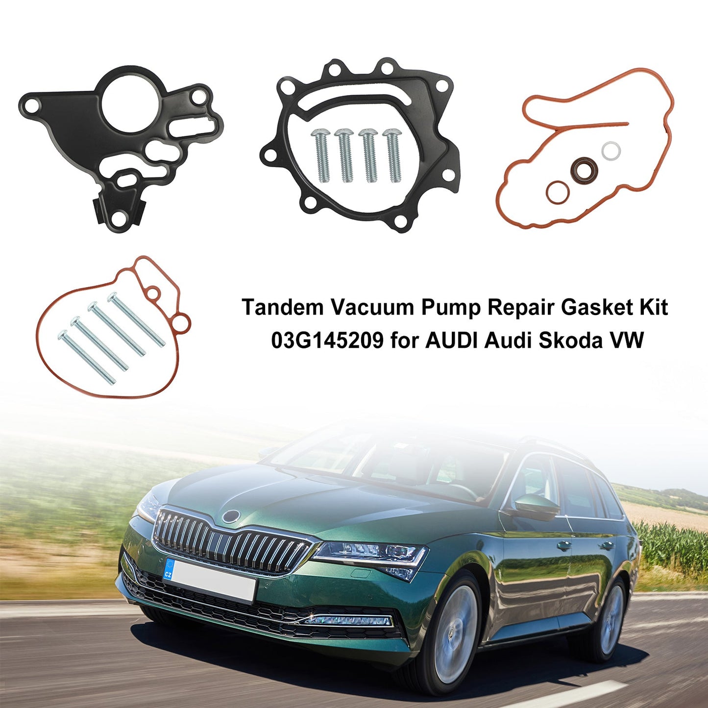 Kit guarnizioni riparazione pompa vuoto tandem 03G145209 per AUDI Audi Skoda VW Generico