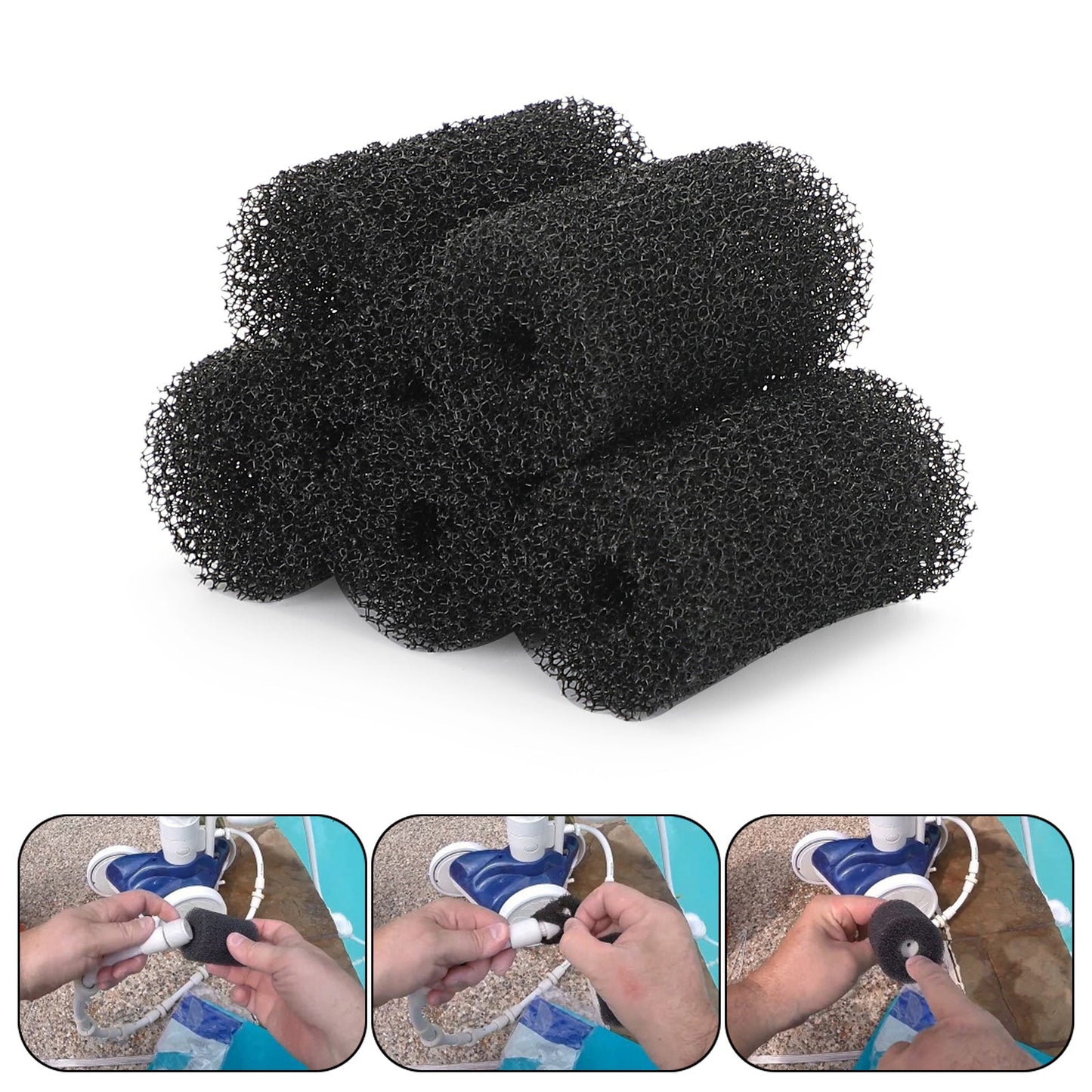 5 Pcs Pool Cleaner Sweep Tubo Coda Scrubber Per Polaris Spare180 280 360 380 3900