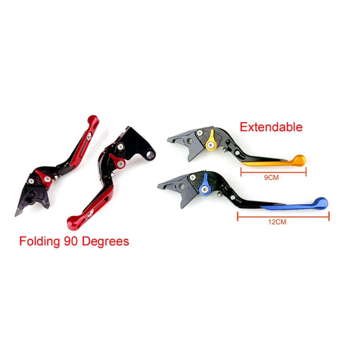 Leva freno frizione regolabile per Honda CB500F CBR500R CBR250R CBR300RR CB300F Generico