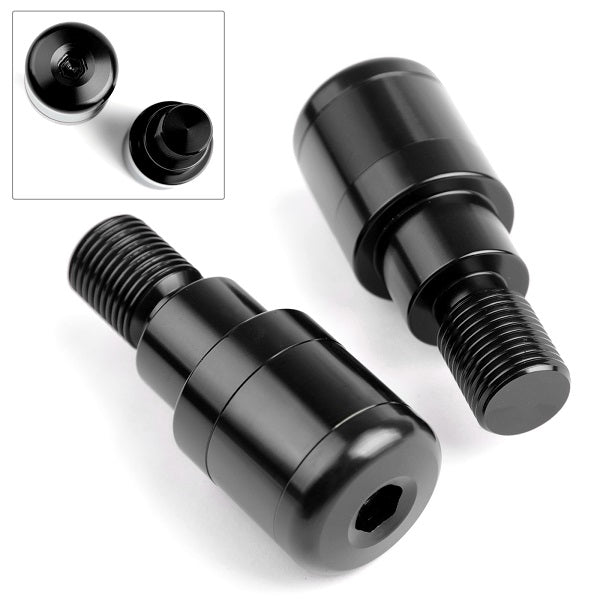 Moto Manubrio Estremità 7/8" Spine Slider Billet per Yamaha MT-07 MT-09 MT-10 Generico