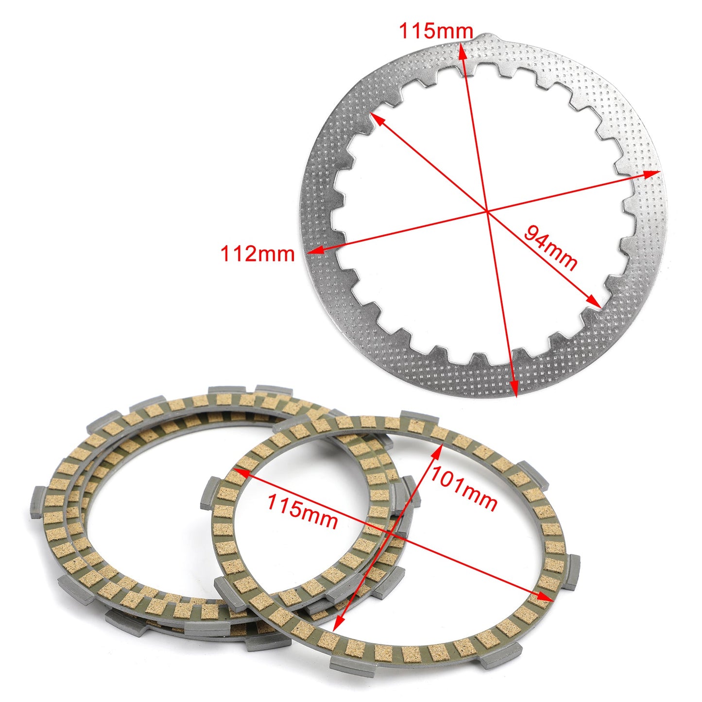 Kit frizione in ferro e dischi di attrito adatti per Yamaha DT50 RZ50 DT80 TDR80 YZ80 generico