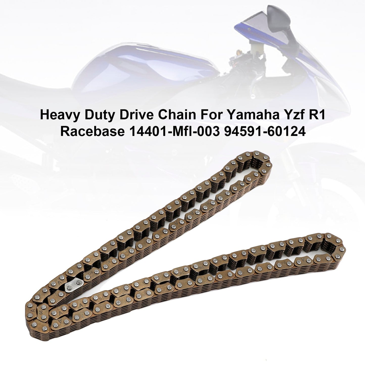 Yamaha Yzf R1 Racebase 14401-Mfl-003 94591-60124 Catena di trasmissione Heavy Timing