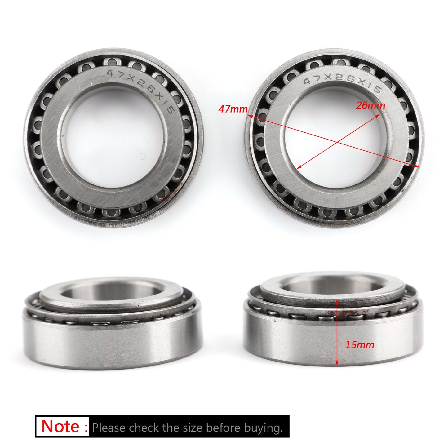 Il cuscinetto a rulli affusolato ha messo 91015-425-832 per Honda Xl350R XlR250 CR250R CR80RA