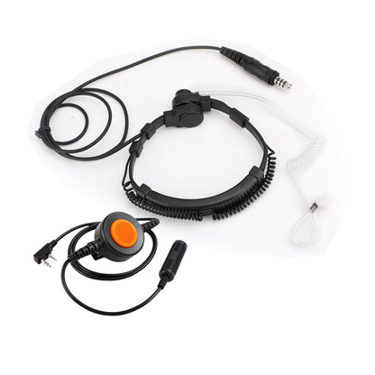 Cuffia tattica per gola con spina grande da 7,1 mm a 6 pin U94 PTT per TH-D7 TH-F6 TH-K2 TH-21