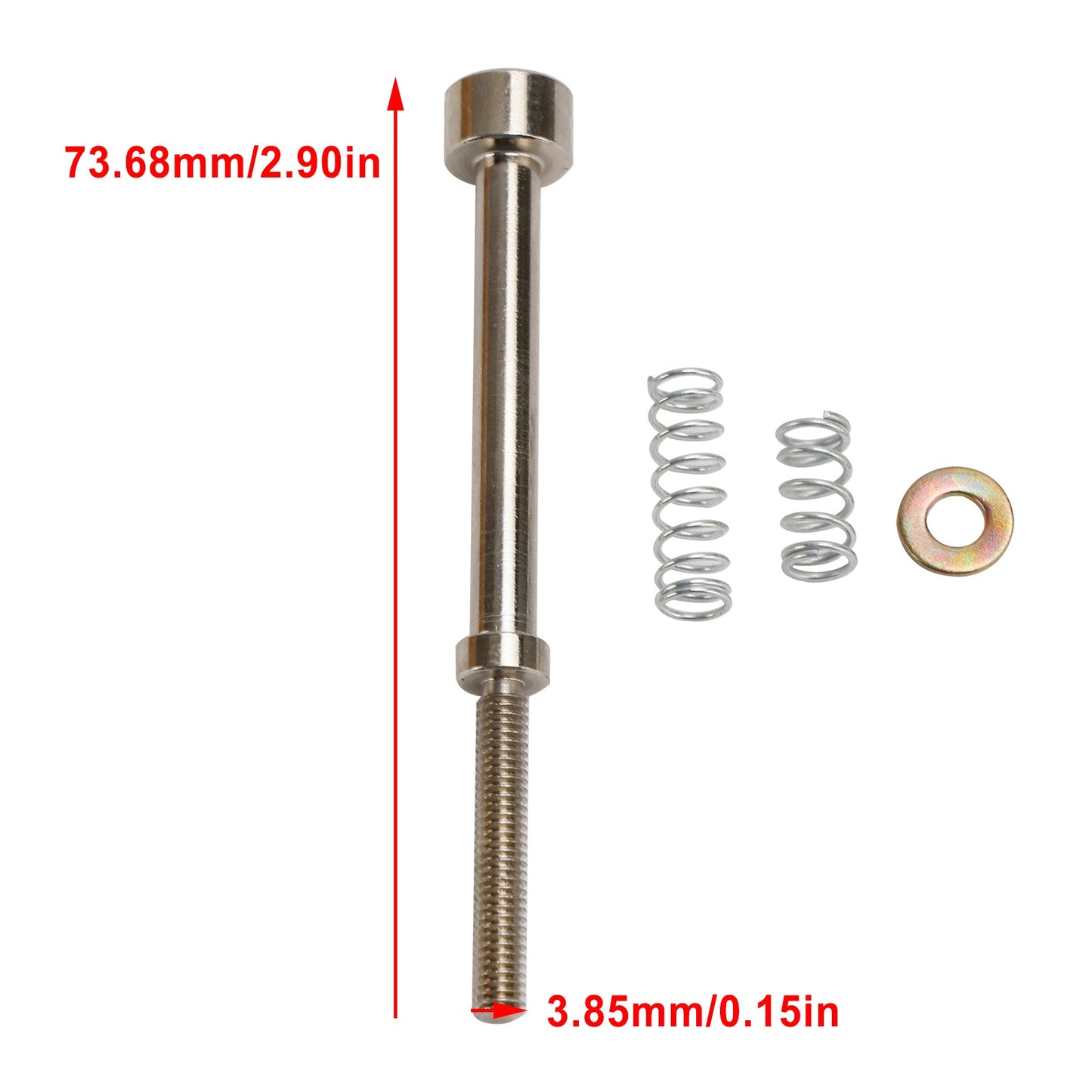 Kit di ricostruzione carburatore 4X Candela con vite del minimo adatta per Big Twin 90-06 27006-88