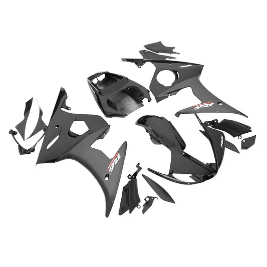 Carenatura Set Per YAMAHA YZF R6 2003-2004 Nero Generico