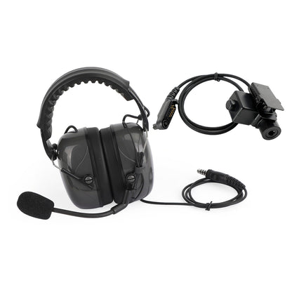 Cuffia regolabile con cancellazione del rumore 7.1-C5 per Hytera PD600 PD602 PD602g PD605