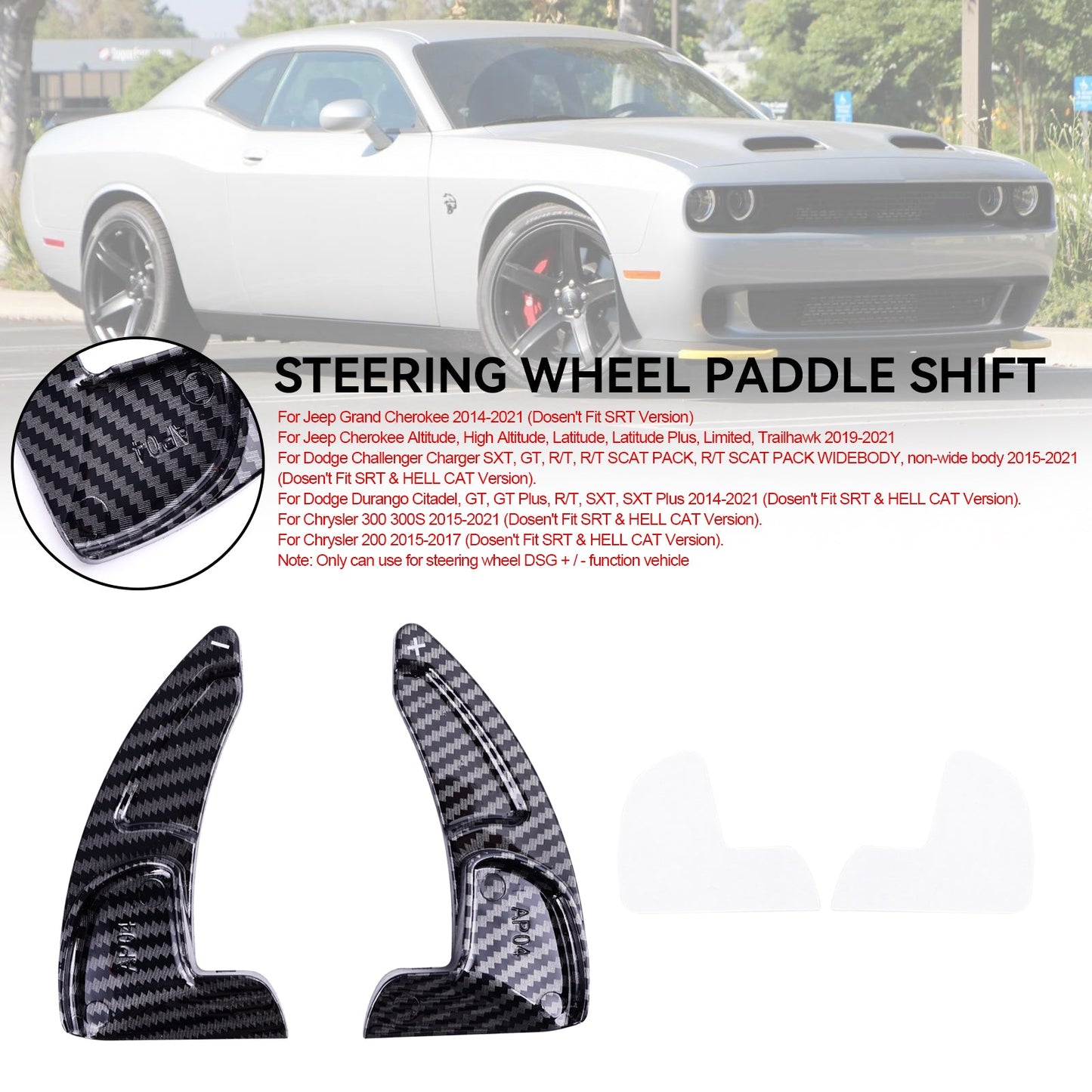 Dodge Challenger Charger Volante Shift Paddle Extended Shifter Trim