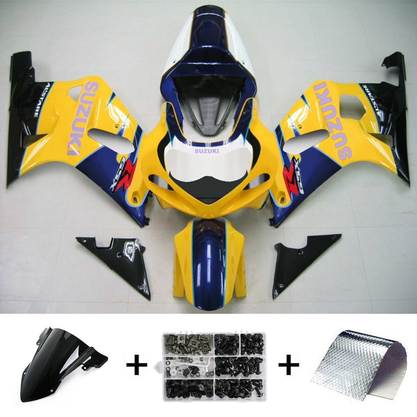 Suzuki GSXR750 2001-2003 Kit carenatura Carrozzeria Plastica ABS