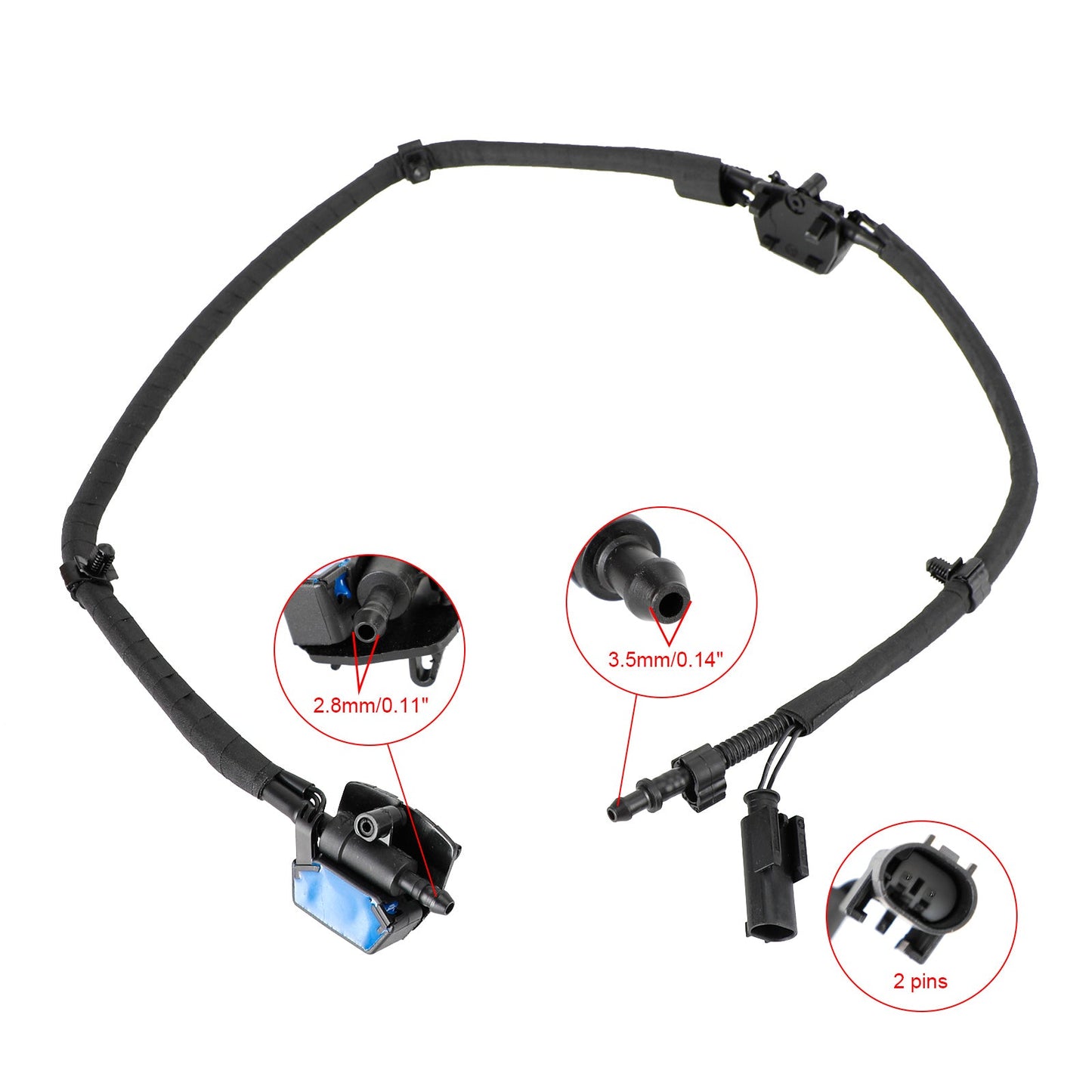 BMW Serie 1 2 F20 F21 F22 Catena ugello lavavetri 61667249646