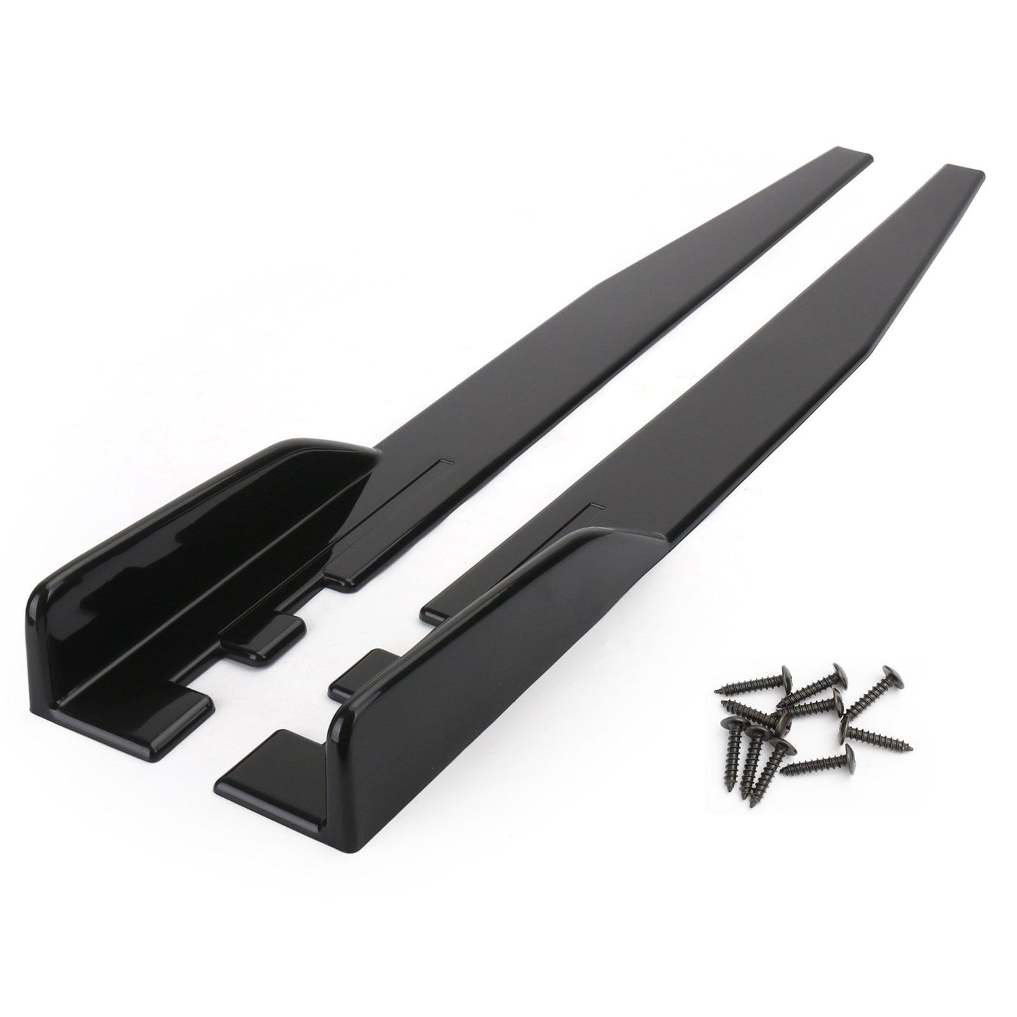 Coppia 120cm Car Gloss Black Side Minigonne Rocker Splitter Diffusore Winglet Wings Generico