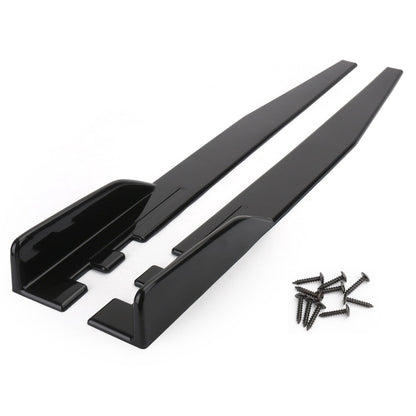 Coppia 120cm Car Gloss Black Side Minigonne Rocker Splitter Diffusore Winglet Wings Generico