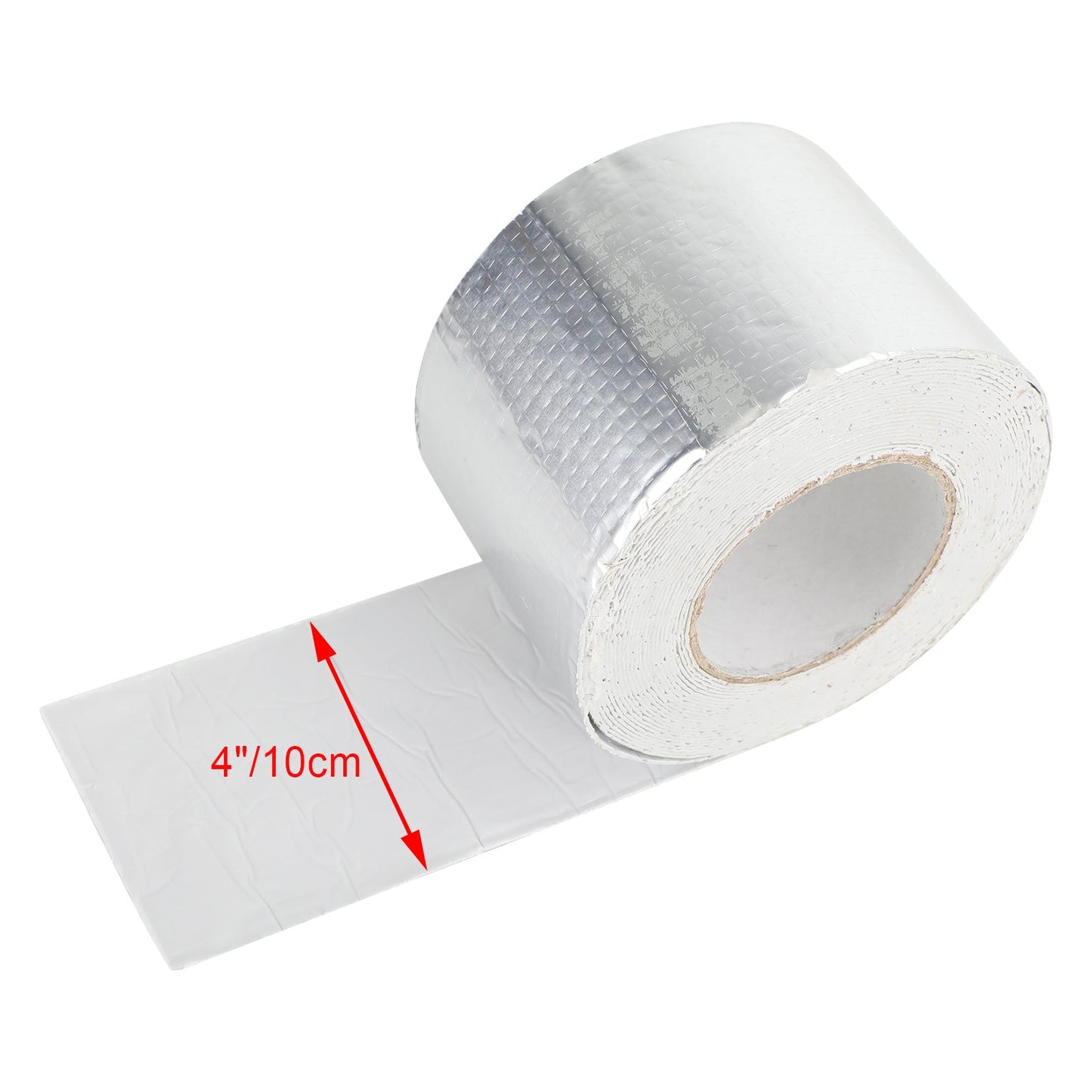 10,2 x 76,2 cm nastro sigillante per camper, impermeabile ai raggi UV, perdite di riparazione del tetto, nastro adesivo, argento