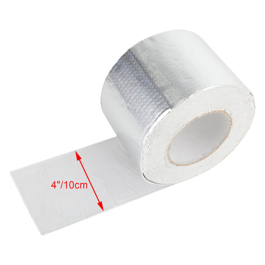 10,2 x 76,2 cm nastro sigillante per camper, impermeabile ai raggi UV, perdite di riparazione del tetto, nastro adesivo, argento