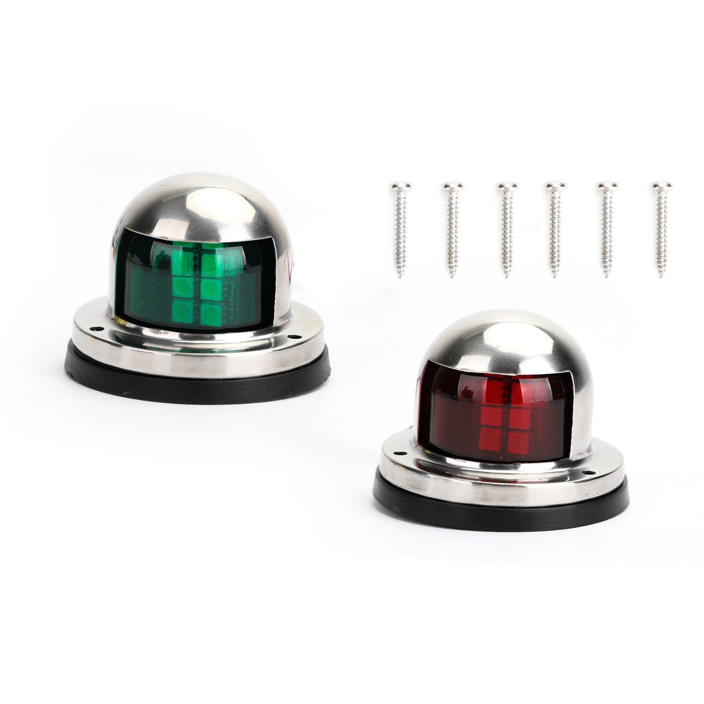 2x Red Green Marine Bow Boat 12V Yacht Pontoon Segnale luminoso Luci impermeabili