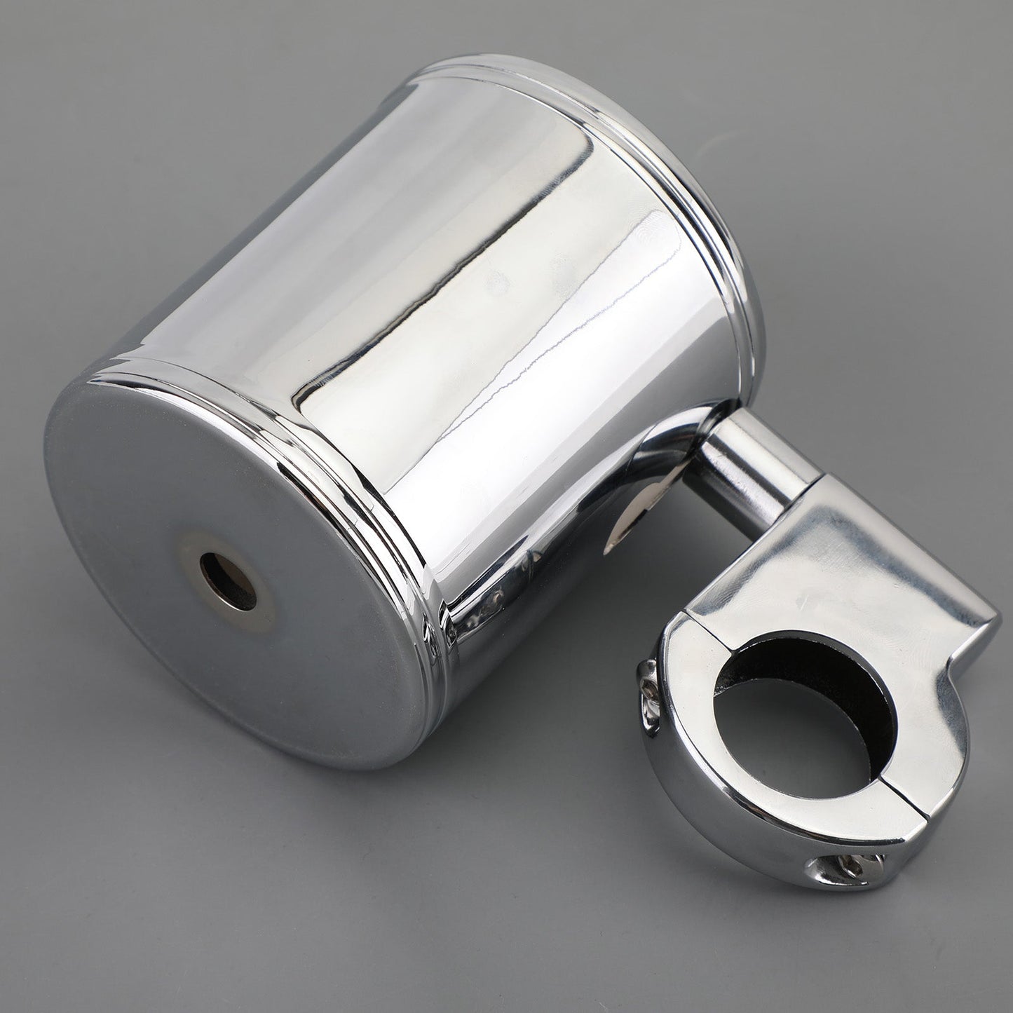 Portabicchieri cromato per moto ATV adatto per manubrio universale generico da 7/8 "1" 1-1 / 4 "