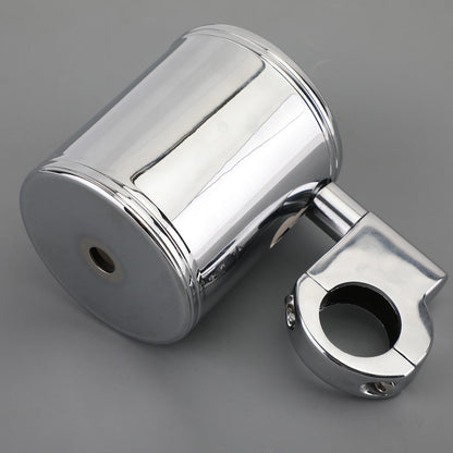Portabicchieri cromato per moto ATV adatto per manubrio universale generico da 7/8 "1" 1-1 / 4 "