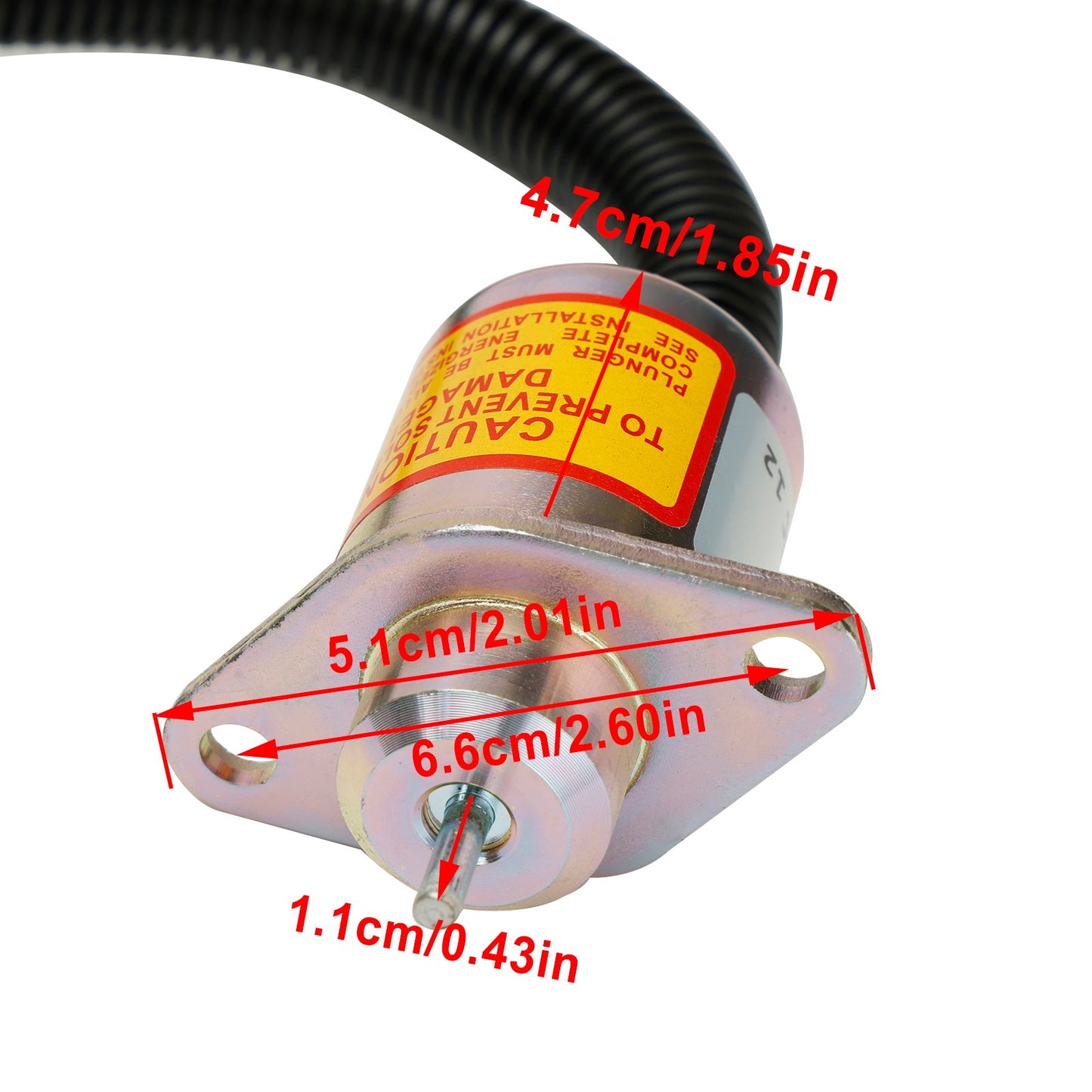 6670602 Elettrovalvola di arresto carburante per caricatori Bobcat 463 553 S70 S100 12V