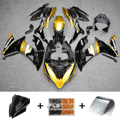 Amotopart Kawasaki ER6F/Ninja650R 2017-2019 Kit carena Carrozzeria Plastica ABS