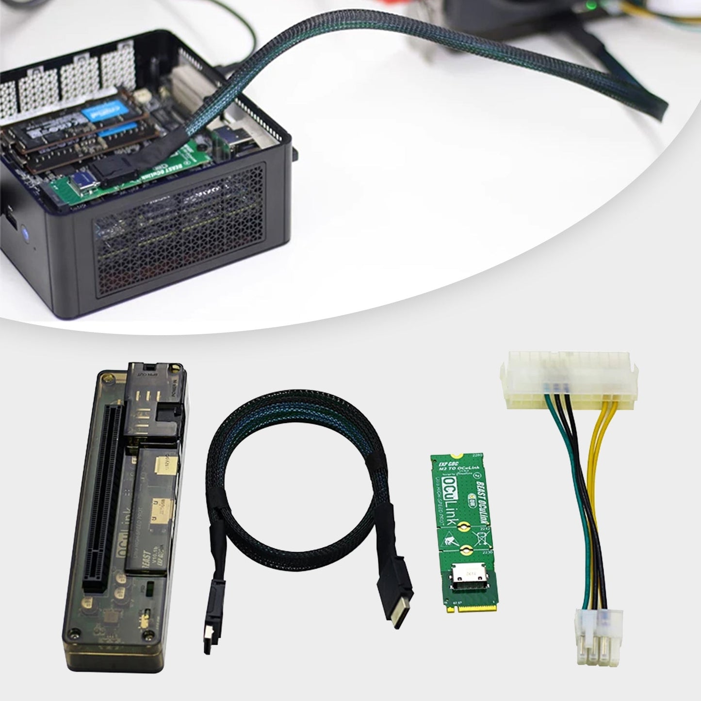 Scheda adattatore PCI-E X4 M.2 a OCULINK Scheda video esterna Docking station per laptop