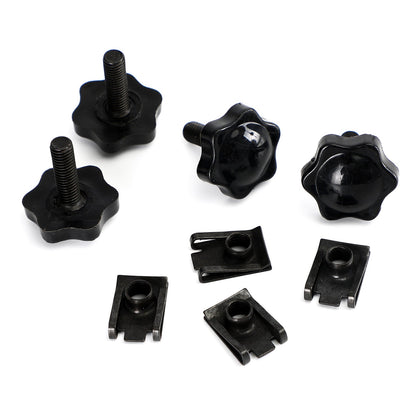 4Pcs Bisaccia Leva di Bloccaggio Bulloni e Dadi Kit Adatto Per Glide King Touring 96-19 Argento Generico