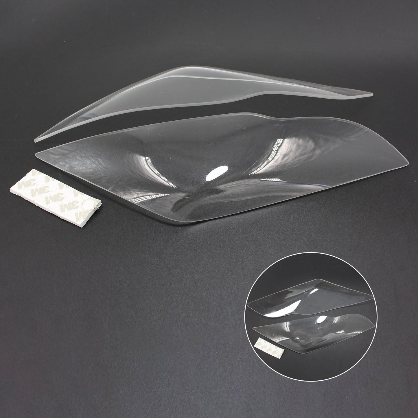 Protezione lente faro anteriore adatta per Kawasaki Zx-10R Zx 10R 2011-2015 fumo generico