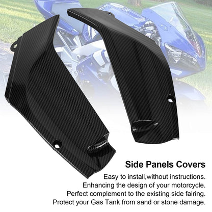 Carenatura laterale del pannello di copertura del rivestimento del serbatoio del gas per Yamaha YZF R1 1998-2001 Carbonio generico