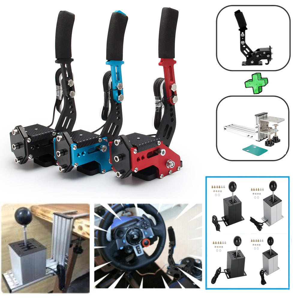 Freno a mano USB con clip a L e leva del cambio ad H per Thrustmaster T300RS/GT Racing Game