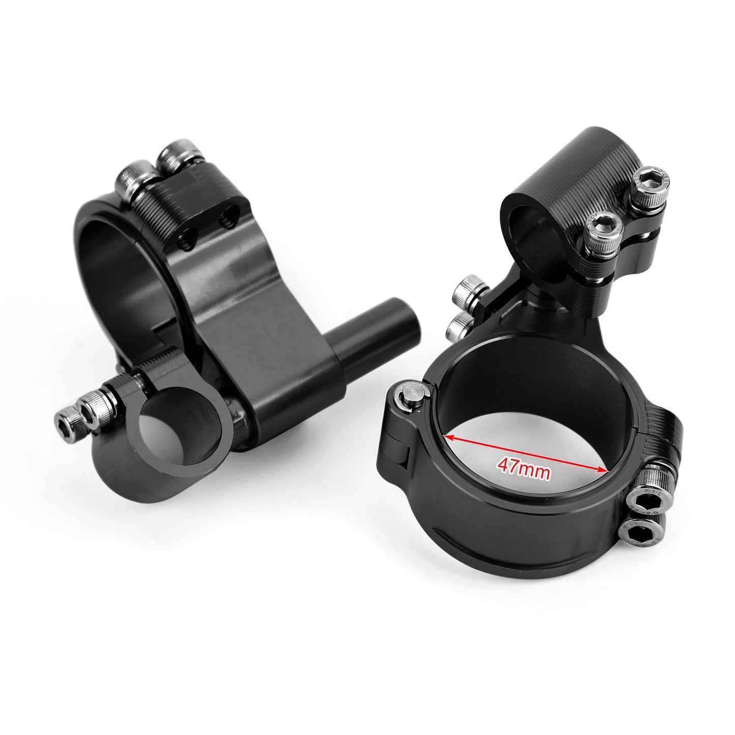 Kit manubrio forcella tubo forcella CNC girevole regolabile universale da 47 mm