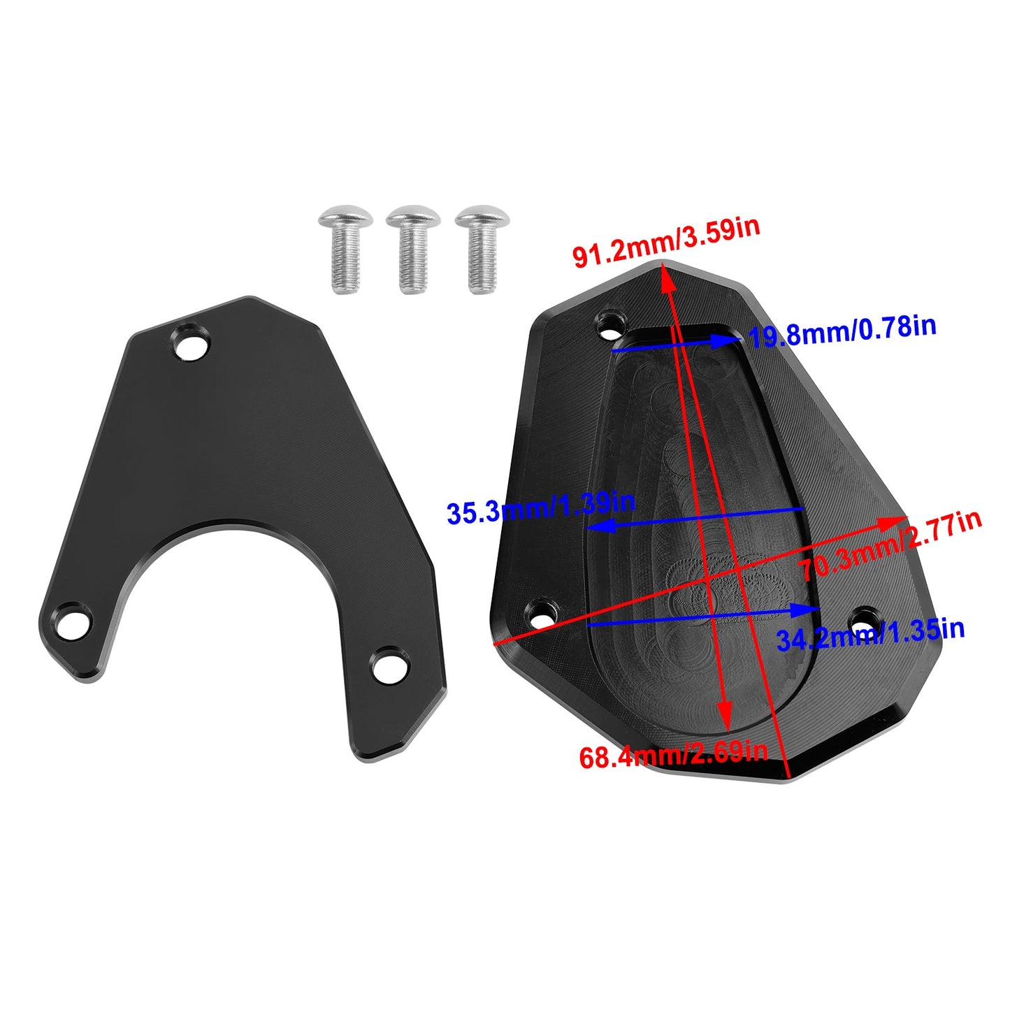 Piastra allargata per cavalletto moto Husqvarna norden 901 2022-2023