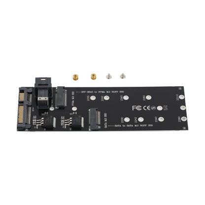 Disco rigido M2 da SFF-8643 a U2 NGFF Adattatore M-Key da M-Key a HD SAS NVME PCIe SSD SATA