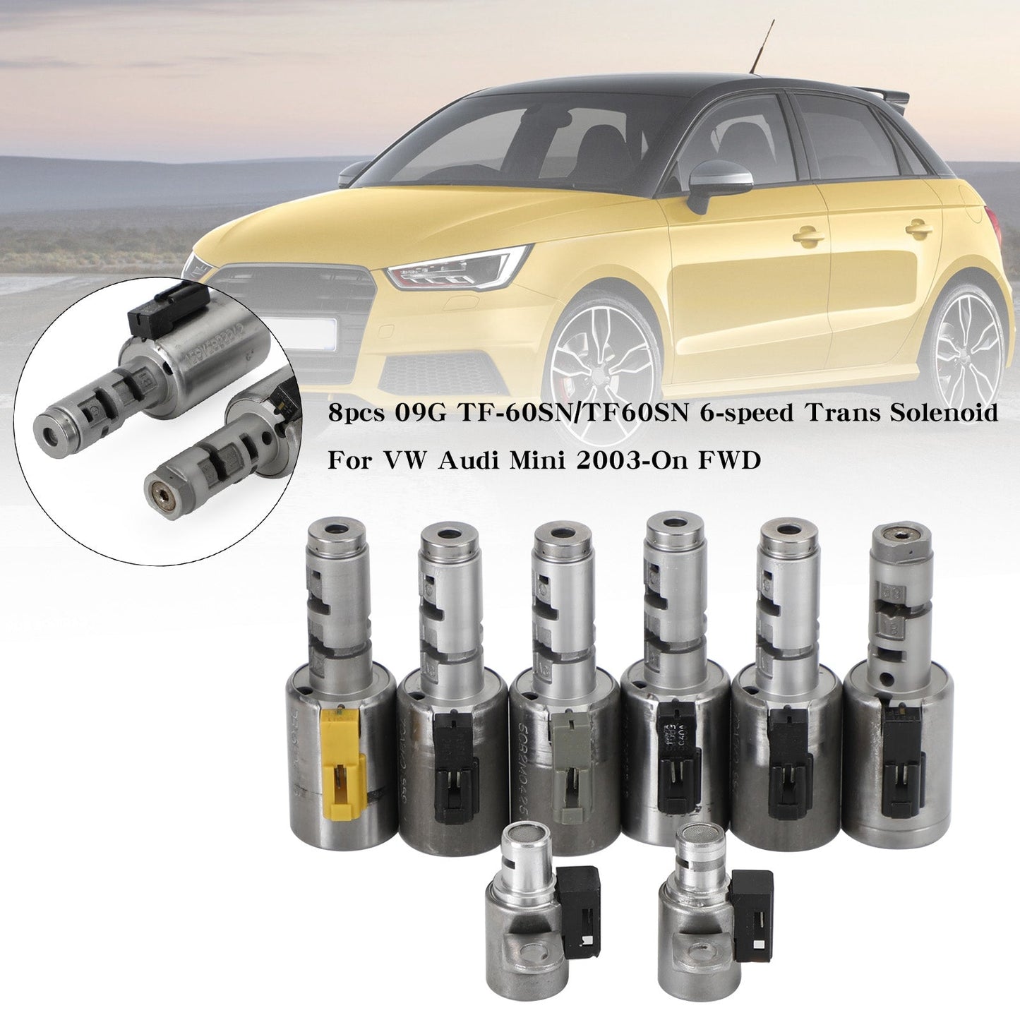 Volkswagen Beatles 2003-2010 1.8L 1.9L 2.0L 2.5L 6 velocità FWD 8 pezzi 09G TF-60SN/TF60SN Trans solenoide a 6 velocità