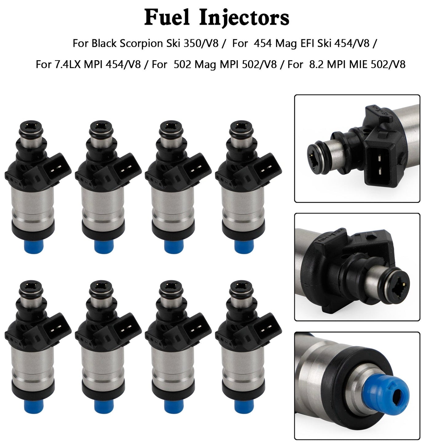 Mercruiser 805225A1 Marine 18-33100 Barca 8PCS 9-3310 Iniettori di carburante