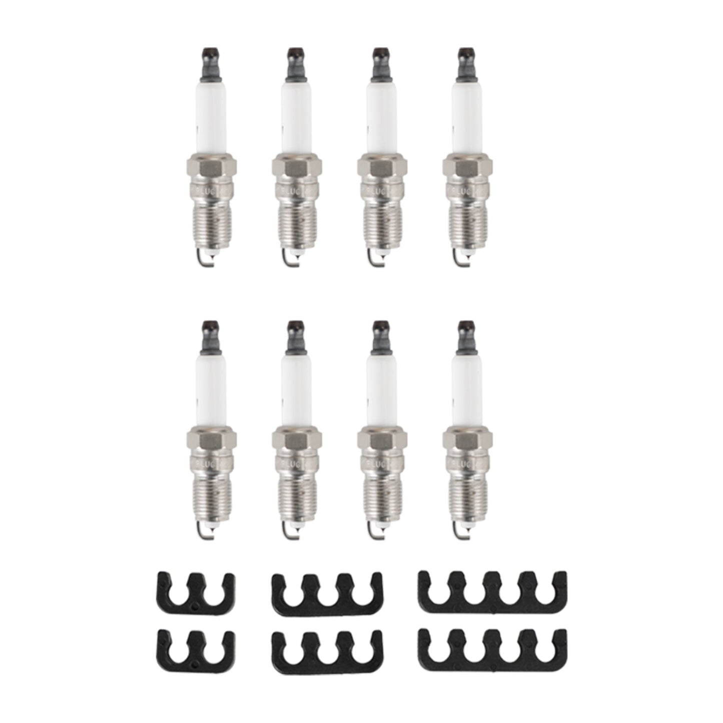 2003-2005 Chevrolet Express 2500 GMC Savana 1500 2500 3500 Confezione da 8 bobine di accensione quadrate e cavo per candele