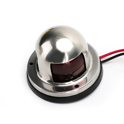 2 IN 1 Marine Yacht Pontoon 12V Luci di navigazione a prua a LED in acciaio inossidabile