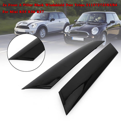Mini R55 R56 2 x montante anteriore nero per parabrezza 51137272583/84