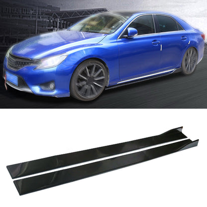 86.6" Universal Side Skirt Extensions Rocker Panel Splitter Lip Polipropilene Generico