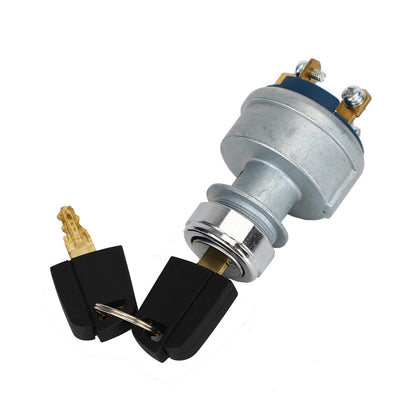 Interruttore di accensione del motorino di avviamento per Caterpillar 9G7641 9G-7641 con 2 chiavi