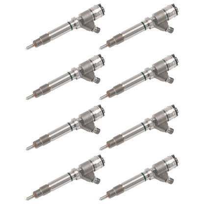 Chevrolet Silverado 2500 3500 6.6L V8 LLY 2004.5-2005 8PCS Iniettore di carburante 0445120027 0986435504